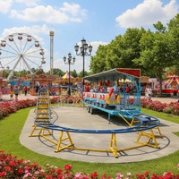 Manèges de fête foraine mobiles Dragon Sliding Rollercoaster, mini montagnes russes pour enfants