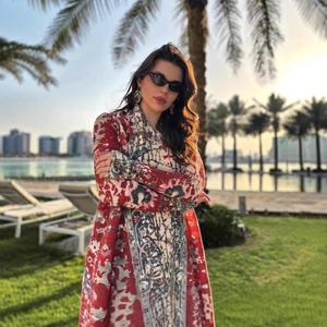 Sobretudo de Outono Abaya Plissado Miyake, Casaco Manto Abaya com Estampa Plissada para Mulheres, Tamanho Plus Size Dubai, Vestido Muçulmano Plissado - Product Image 1