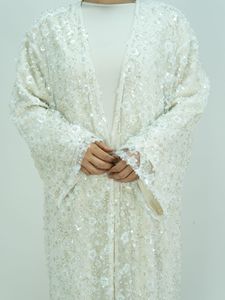 <span class=keywords><strong>Abbigliamento</strong></span> Islamico Tradizionale di Lusso Personalizzato per Donne, Set di 2 Pezzi con Perline e Paillettes, Abaya Aperta da <span class=keywords><strong>Donna</strong></span> all'Ingrosso - Product Image 2