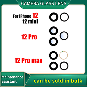 Objectif de caméra 5 pièces pour <span class=keywords><strong>iPhone</strong></span> XS 7G <span class=keywords><strong>8plus</strong></span> 12 mini 11 12Promax lentille en verre de caméra arrière arrière - Product Image 1