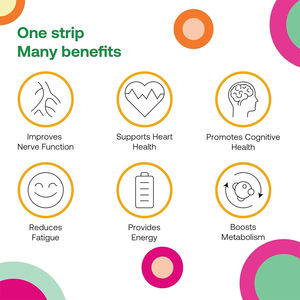 Bandes buvables de vitamine B12 OEM/ODM pour soutenir le métabolisme et l'énergie, compléments alimentaires végétaliens sans gluten, emballage personnalisé - Product Image 2