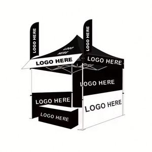 Carpa Plegable Personalizada para Ferias Comerciales, Toldo Promocional para Eventos, Exhibición Pop-Up para Fiestas y Bodas, Gazebo con Impresión de Logotipo - Product Image 1