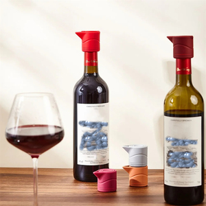 Wholesale Reusable Silicone Wine <b>Stopper</b> Bottle Sealer Leak-Proof Cork Closure Plug Cover Vacuum Sealing Bar Bartender - Product Image 2