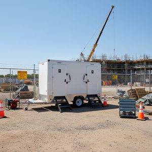 Cabina de Baño Portátil de Panel Sándwich Prefabricado de Lujo HTL PST-W, Color Personalizado, Certificación CE, Fácil Instalación, para Exteriores - Product Image 1