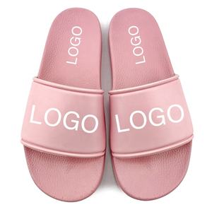 Greatshoe-Sandalias deslizantes personalizadas para hombre y mujer, zapatillas rosas con absorción de impacto OEM, venta al por mayor - Product Image 2