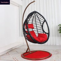 Fauteuil suspendu d'intérieur pour adulte, balançoire, hamac, chaise longue à bascule simple ou double pour balcon, fauteuil paresseux rembourré pour salon