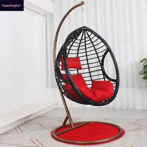 Sillón Colgante Tipo Cesta para Interiores, Columpio para Adultos, Hamaca para Balcón, Sillón Reclinable Individual o Doble, Sillón Perezoso Acolchado para Sala <span class=keywords><strong>de</strong></span> Estar - Product Image 4