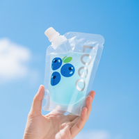 Sacs en plastique Doypack portables personnalisés pour jus liquides, disponibles en différentes tailles - 30 ml, 50 ml, 100 ml, 200 ml, 300 ml, 500 ml, 1 L, 6 oz, 8 oz