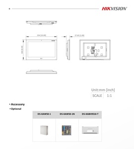 Hik DS-KH9510-WTE1เดิม (B) All-in-one Android 10.1นิ้ว IPS หน้าจอสัมผัสจอภาพสีสันสดใสจอแสดงผล POE <span class=keywords><strong>WIFI</strong></span> - Product Image 6