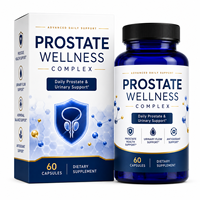 Capsules de bien-être prostatique à marque privée, extrait de palmier nain 320mg, lycopène, zinc, sélénium, confort urinaire masculin, ODM