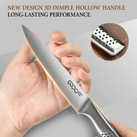Couteau utilitaire de 5 pouces en acier inoxydable, couteau de cuisine, manche creux, couteau utilitaire avec manche creux
