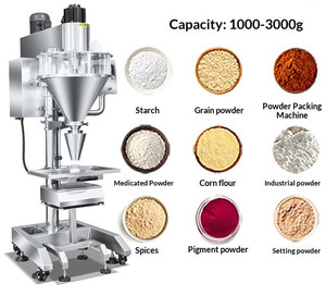 Machine de remplissage semi-automatique à vis sans fin pour poudres sèches, usage commercial, équipement de remplissage pour épices et café en poudre - Product Image 6