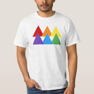 Nuoxin Wholesale Customized Cheaper Gay <strong>Pride</strong> Flag Rainbow Oversize <strong>T</strong>-<strong>Shirt</strong> Logo Men With 100% Cotton - Product Image 4