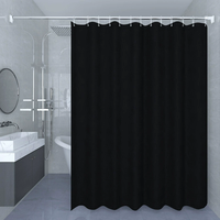 Rideau de douche personnalisé 180*180cm en PEVA écologique, imperméable, léger, sans perçage, pour la décoration