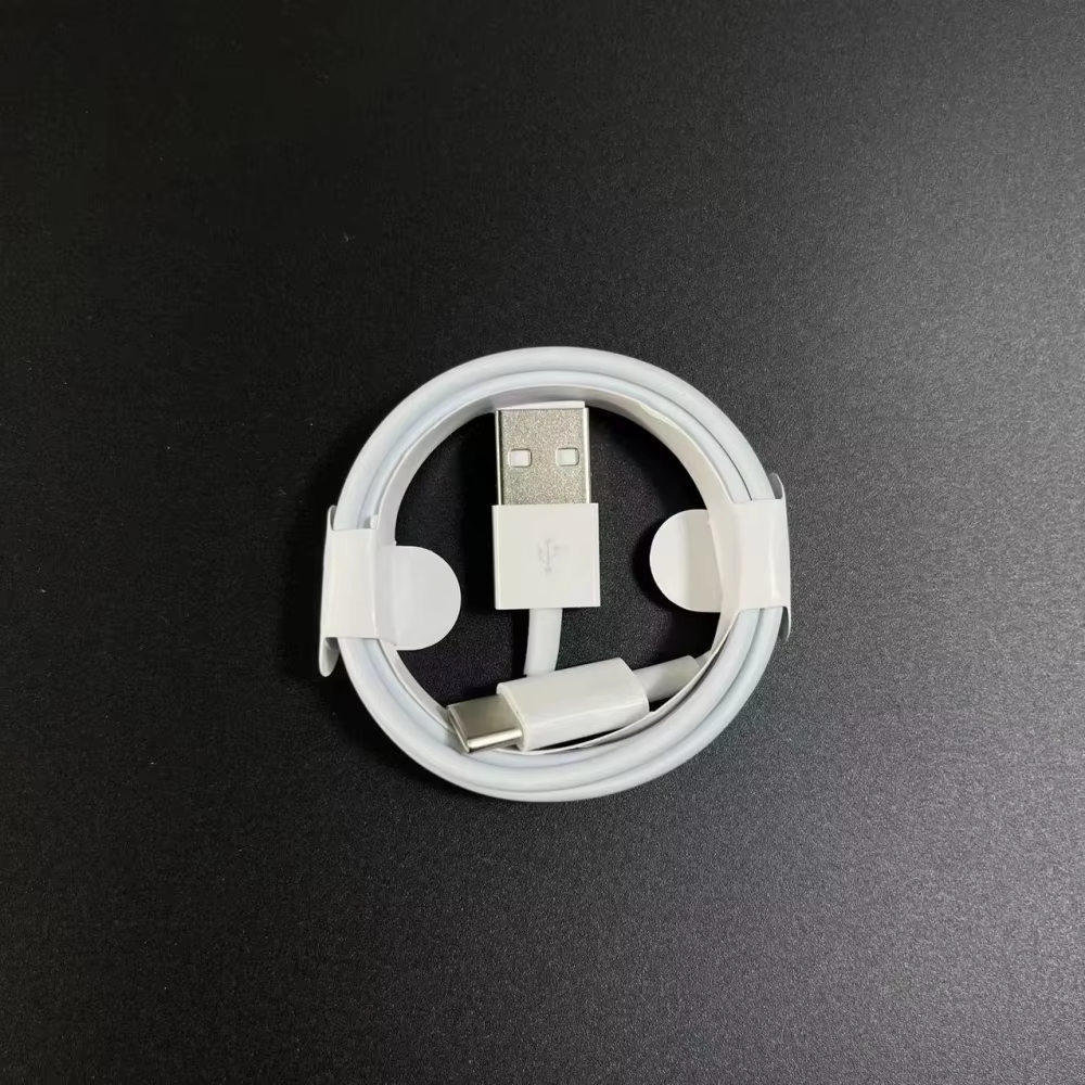 white Type c cable