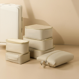 Ensemble de pochettes à bagages de voyage 6 pièces 8 cubes d'emballage de haute qualité compressibles avec logo personnalisé sacs <span class=keywords><strong>organisateur</strong></span> de <span class=keywords><strong>valise</strong></span> - Product Image 1