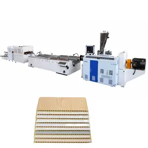 Stone plastic wall panel integrated wall ceiling quick installation home decoration work wall panel extruder machine