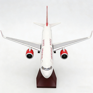 Modellino in Scala <span class=keywords><strong>di</strong></span> Aereo Passeggeri Commerciale - Collezione <span class=keywords><strong>di</strong></span> <span class=keywords><strong>Aerei</strong></span> in Resina con Carrello <span class=keywords><strong>di</strong></span> Atterraggio per Esposizione Casa e Ufficio - Product Image 4