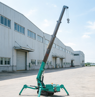 Grue araignée à entraînement hydraulique avec portée de 18 m et flèche longue pour la construction de toitures de stades et l'érection de structures en acier