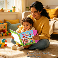Livre d'apprentissage électronique bilingue espagnol-anglais pour enfants, machine de lecture tactile avec tableau de dessin, jouet éducatif pour les enfants de 3 ans et plus