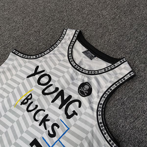 Винтажные сетчатые баскетбольные Джерси с вышивкой, оптовая продажа, Заказные пустые новейшие дизайнерские баскетбольные Джерси - Product Image 6