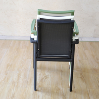 Chaise de jardin en maille, fauteuil d'extérieur pour patio, siège suspendu à dossier haut, structure tubulaire pour pelouse, cour, balcon, mobilier de jardin