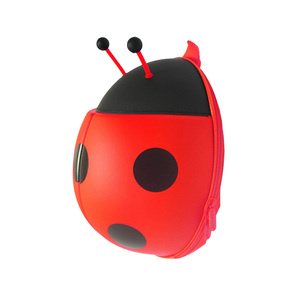 Supercute Mini Anti Strap smarrito torna a scuola per bambini bambini zaino a forma di coccinella a forma di coccinella borsa da scuola rigida Eva 3d Cartoon - Product Image 4