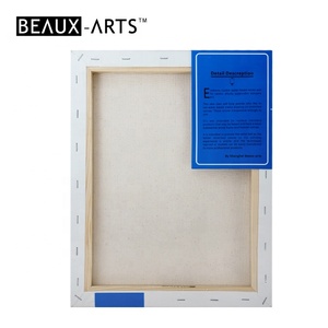 9x12 pouces 4Oz coton économique <span class=keywords><strong>matériel</strong></span> d'art toile étirée avec 0.67x1.18 pouces bois d'épicéa pour l'art mural avec Texture moyenne - Product Image 3