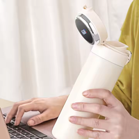 Thermos intelligent en acier inoxydable de 500 ml avec affichage de la température LED, isolation thermique 12h chaud/froid, utilisation en salle de sport
