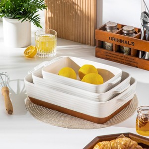 Plat à four rectangulaire en céramique durable, revêtement céramique <span class=keywords><strong>de</strong></span> 0,7 mm d'épaisseur, écologique, pour <span class=keywords><strong>gratin</strong></span>, idéal pour la maison moderne - Product Image 3