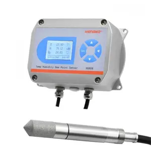 HG808W1 SS sonda pantalla alta temperatura y humedad sensor RS485 monitor para 0-5V 0-10V 4-20mA incubadoras HVAC