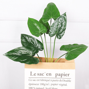 Hojas Artificiales de Monstera Deliciosa Qihao, Paquete de Varias Piezas, Alta Simulación, Decoración Interior, Planta Bonsái Verde - Product Image 2