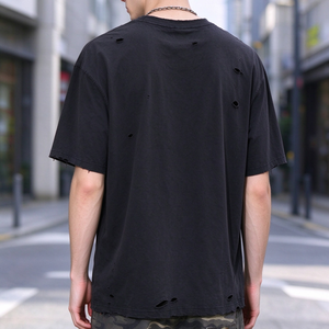 Wholesale Custom Heavyweight <b>Vintage</b> Washed <b>Graphic</b> T-Shirt Men Streetwear Oversized Retro Print 100% Cotton <b>Tee</b> Shirt TKAN1027 - Product Image 4