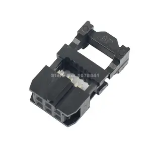 Cabeçote fêmea de 2.54mm 2x3 pin 6 pin idc fc, conector de soquete