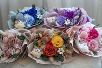 Natuurlijke Droge Bloem Boeket Decoratie Roos Geconserveerd Boeket Fleur Gedroogde Roos Boeket De Fleur Mariage