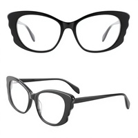 Montures optiques légères et confortables pour femme, design papillon, matériau en acétate durable, montures optiques pour un usage quotidien