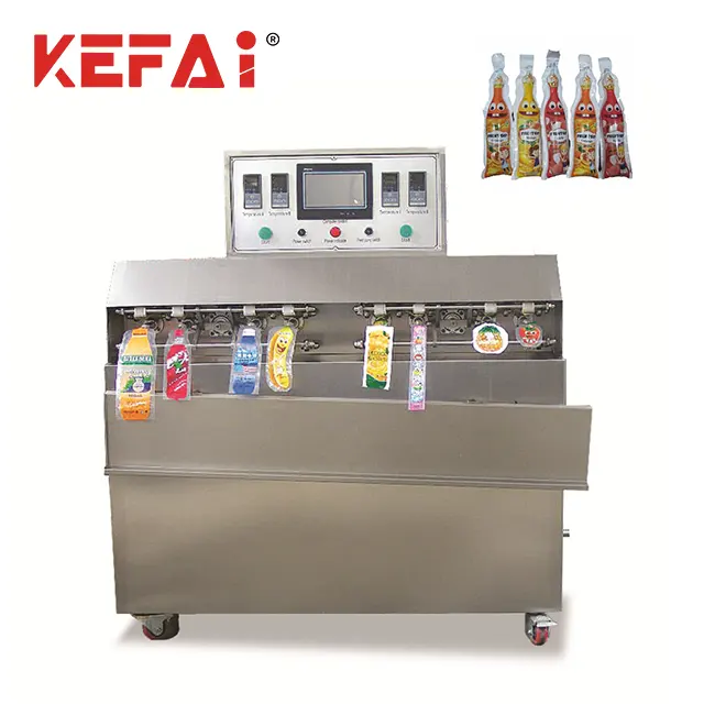 KEFAI جديد تصميم الفاكهة عصير هلام على شكل كيس مزموم آلة الملء والتعبئة
