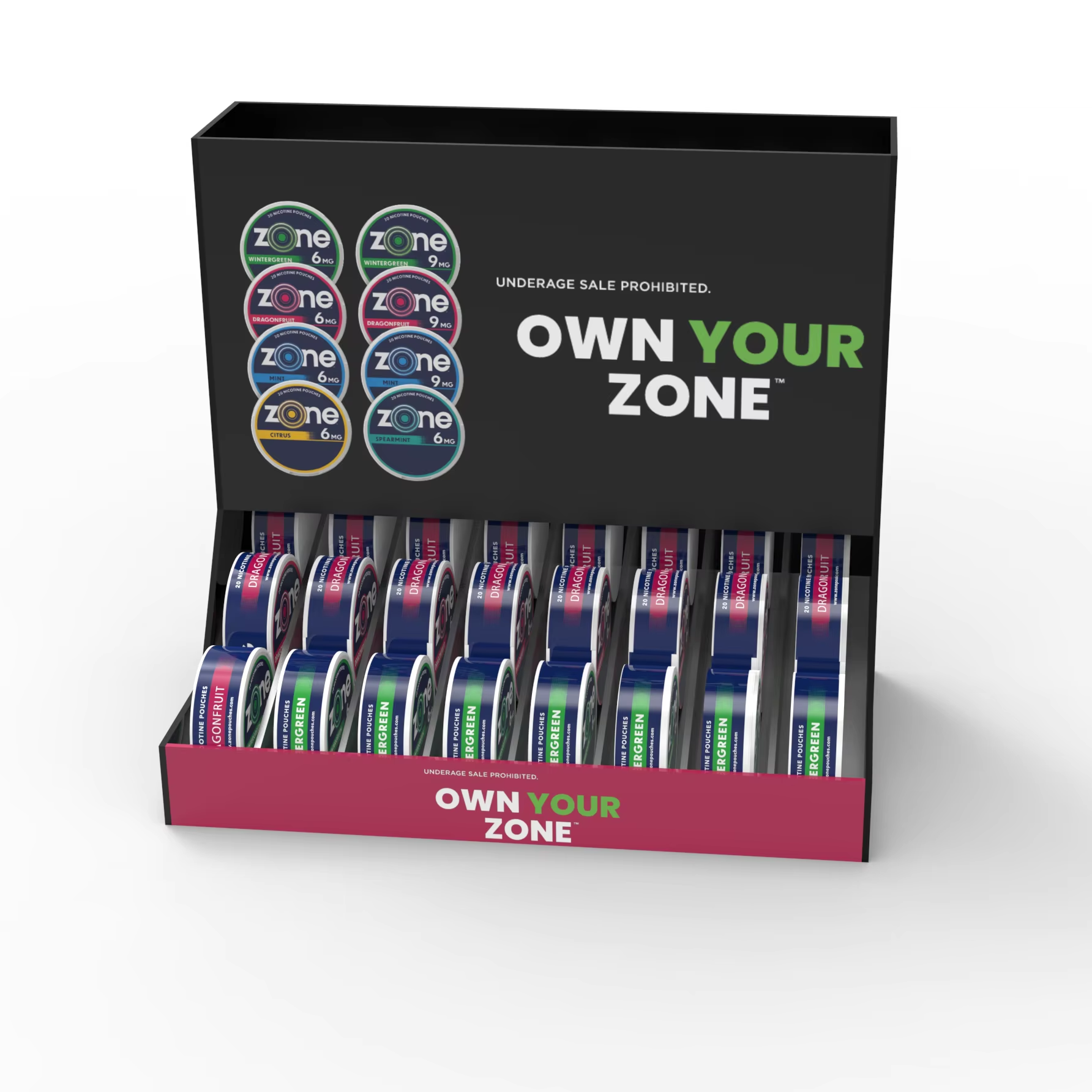 Apache Customizable Acrylic Countertop Display Stand Hot Selling Zone Mouth Tobacco Rack for Stores — view 2