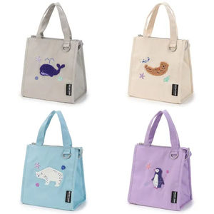 Bolsa de Almuerzo de Lona Impermeable, Plegable y Duradera, Material de Algodón, Ligera, con Cierre de Cremallera y Correa de Cadena - Product Image 1