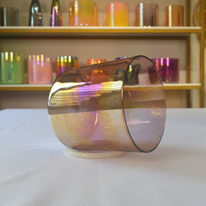 Cuenco de Cristal de Cuarzo Alquímico para Terapia de Sonido, Directo de Fábrica HF, <span class=keywords><strong>Cuencos</strong></span> de Sonido de Cristal de Luz Cósmica Marrón - Product Image 2