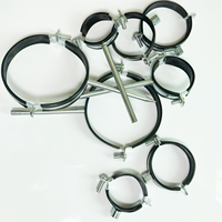 Collier de serrage métrique 16mm-315mm en acier galvanisé robuste, support de tuyau à démontage rapide avec doublure en caoutchouc, forme en O, marque RK