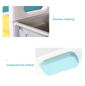 Armoire à jouets multifonction en plastique, sûre et ferme, <span class=keywords><strong>rose</strong></span>, jaune, bleu, gris, support de <span class=keywords><strong>rangement</strong></span> pour adolescents, armoires pour enfants, <span class=keywords><strong>rangement</strong></span> - Product Image 5