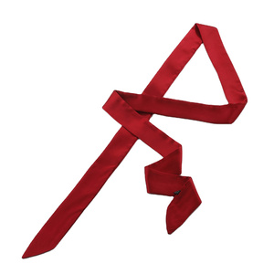 Sciarpa Sottile in Seta con Stampa Animale Fantasiosa in Rosa e <span class=keywords><strong>Rosso</strong></span> per Elastico per Capelli e Manico Borsa - Product Image 5