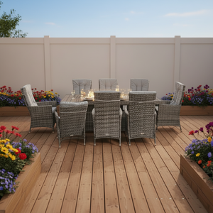 Set Divano Sezionale da Esterno con Braciere 6 Pezzi per Giardino e Patio, Resistente a Tutte le Condizioni Atmosferiche - Esaurito - Product Image 2
