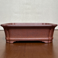 Pot Bunga Persegi dari Batu Tua Antik Buatan Tangan Tahan Karat dengan Lubang Drainase Desain Bernapas untuk Penggunaan Dalam/Luar Ruangan