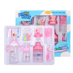 Set de Regalo de Biberones de PP para Recién Nacido de Ocho Piezas con Patrón de Dibujos Animados y Asa Venta al por Mayor de Fábrica para Madre y Bebé - Product Image 2