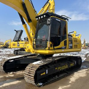Excavadora de cadenas hidráulica usada Komatsu PC240LC de 24 toneladas, motor Cummins Tier 3, cucharón de 1.2m, modelo 2024, bomba de engranajes para área remota - Product Image 1