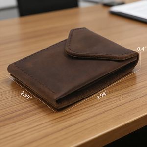 <span class=keywords><strong>Portafoglio</strong></span> <span class=keywords><strong>in</strong></span> Vera <span class=keywords><strong>Pelle</strong></span> di Alta Qualità Personalizzato per <span class=keywords><strong>Uomo</strong></span>, Sottile, da Tasca Frontale, con Protezione RFID, Porta Carte di Credito - Product Image 4
