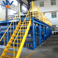 2024 Usine Directement Vente Personnalisé Entrepôt Stockage Structure En Acier Plate-Forme Multi-Niveaux Mezzanine Étage Palette Rack