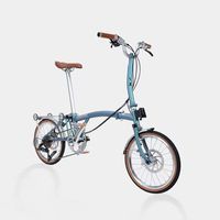 Vélo pliable CRANSTON D9k TRI-Folding 16 pouces 9 vitesses Freins à disque hydrauliques Cadre en acier au molybdène de haute qualité Vélo pliable